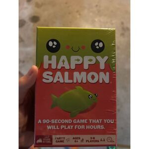 Happy Salmon Party Card Game by Exploding Kittens New Sealed Ages 6+